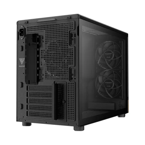 Case GAMDIAS ATHENA M4M WOOD Black | Micro-Tower | M-ATX | GAMDIAS